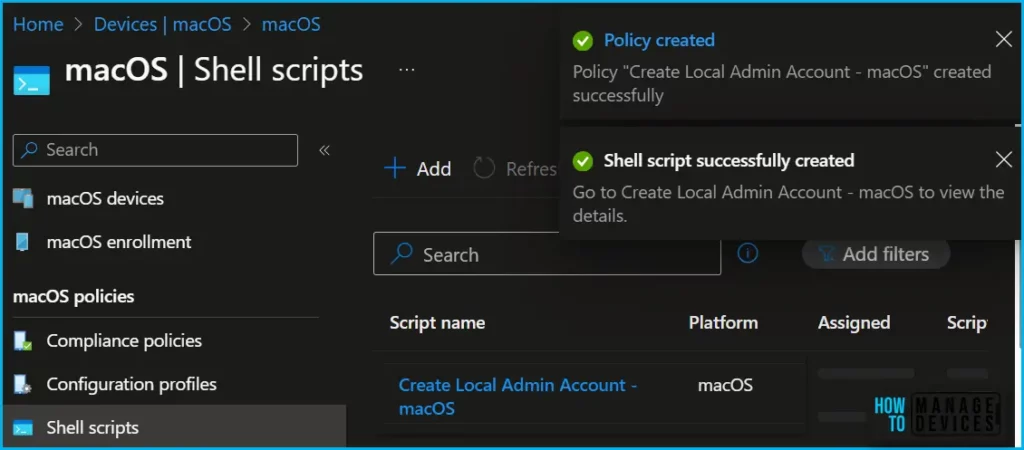 Create Local Admin Account on MacOS using Intune 1