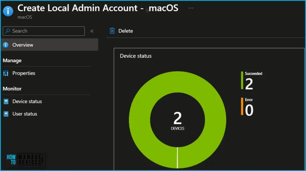 Create Local Admin Account on MacOS using Intune Fig.8