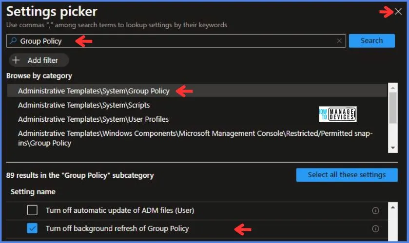 Disable Turn Off Background Refresh Of Group Policy Using Intune Fig.6