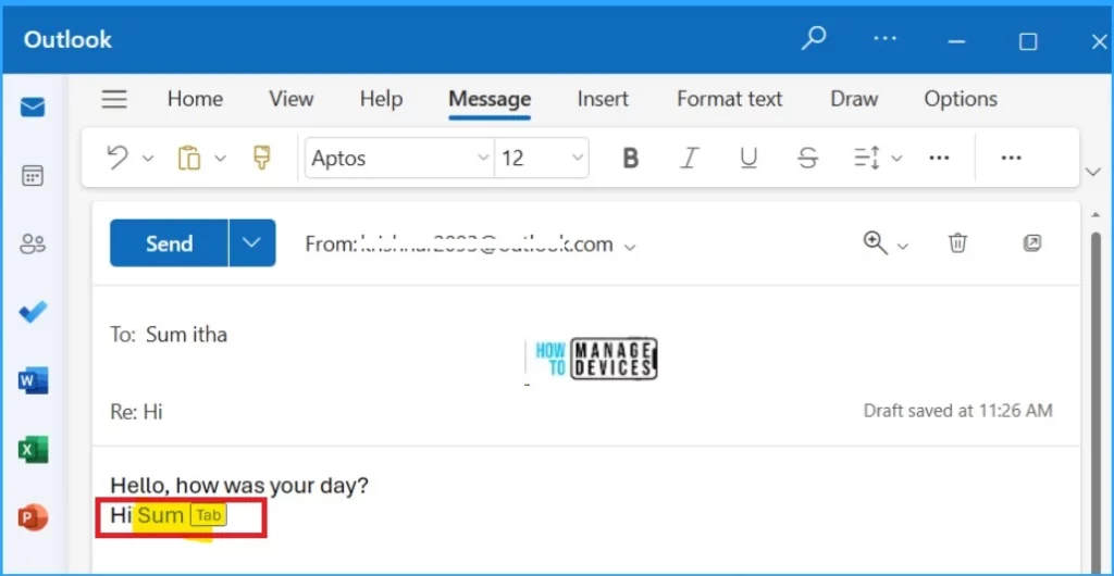 Turn On or Off Smart Suggestions in the New Outlook App on Windows - Fig.5