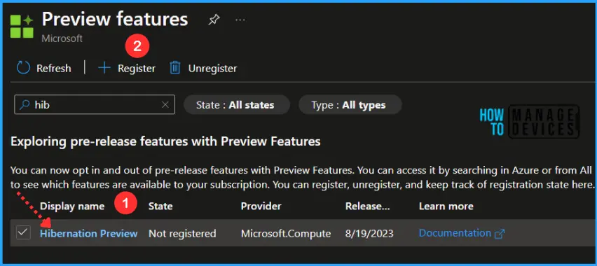 Configure Hibernation for Azure Virtual Machines Fig.2