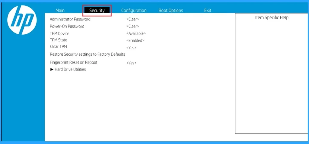 How to Securely Erase Data from HP Windows 11 Devices - Fig.1 - Creds to HP Support