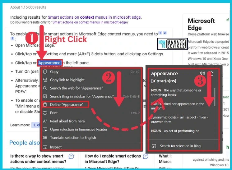 Enable Disable Smart Actions in Microsoft Edge - fig.4