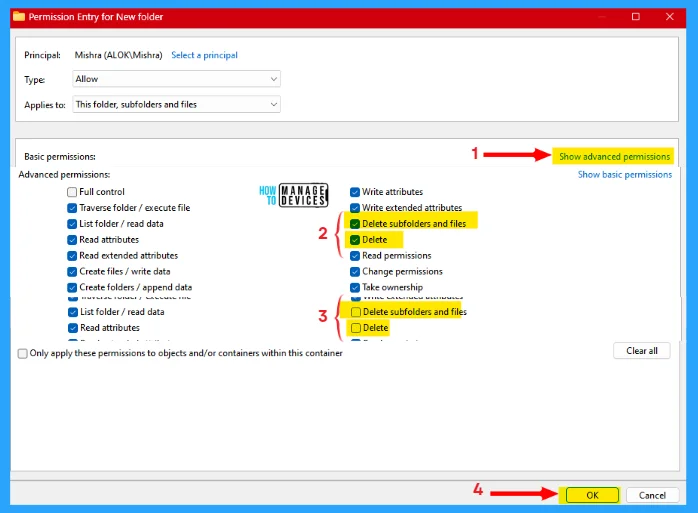 How to Give Read-Write Permission Except Delete in Windows 11 - Fig.12