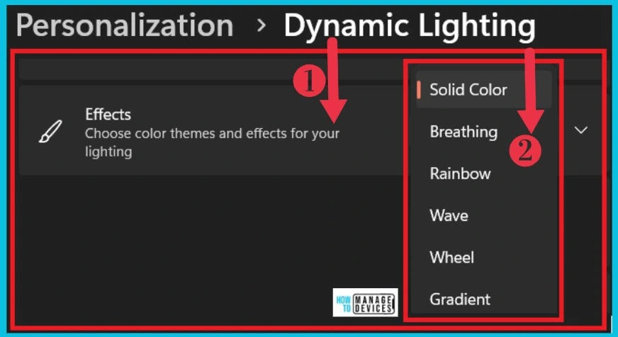 How to Enable and Use Dynamic Lighting on Windows 11 - Fig.8