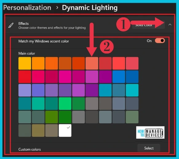 How to Enable and Use Dynamic Lighting on Windows 11 - Fig.9