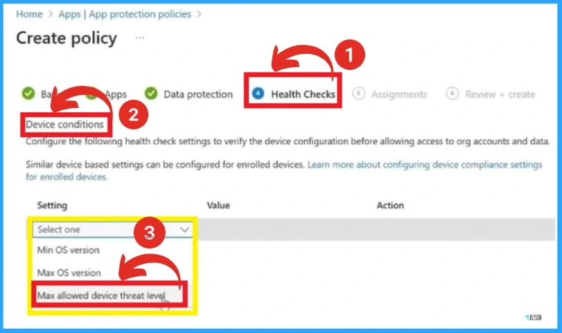 How to Create App Protection Policies for Windows MAM Devices - Fig.5 - Creds to Danniel Emerson Microsoft