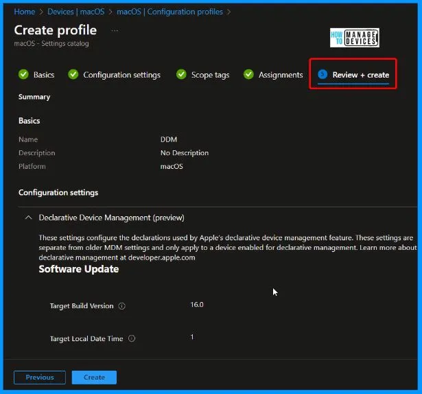 Configure Apple DDM Enabled Software Update and Passcode Policies in Intune - Fig.16