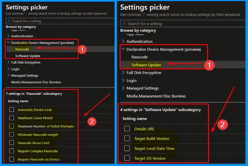 Configure Apple DDM Enabled Software Update and Passcode Policies in Intune - Fig.9