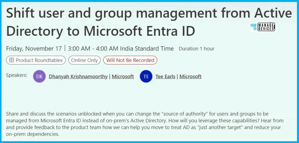 List of Entra ID Ignite 2023 Sessions - Fig.7