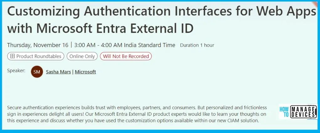 List of Entra ID Ignite 2023 Sessions - Fig.8 