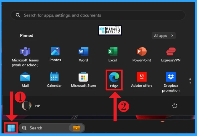 Turn On and Off Location Sharing in Edge - Fig.1