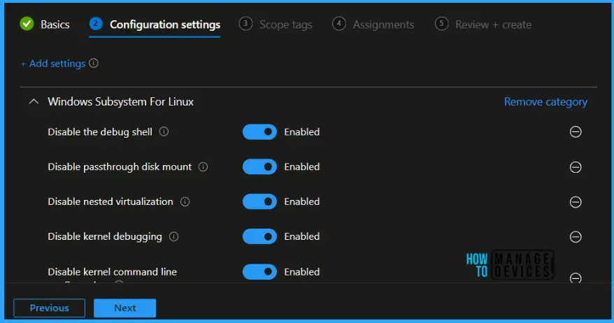 Manage Windows Subsystem for Linux using Intune Policy Fig.6