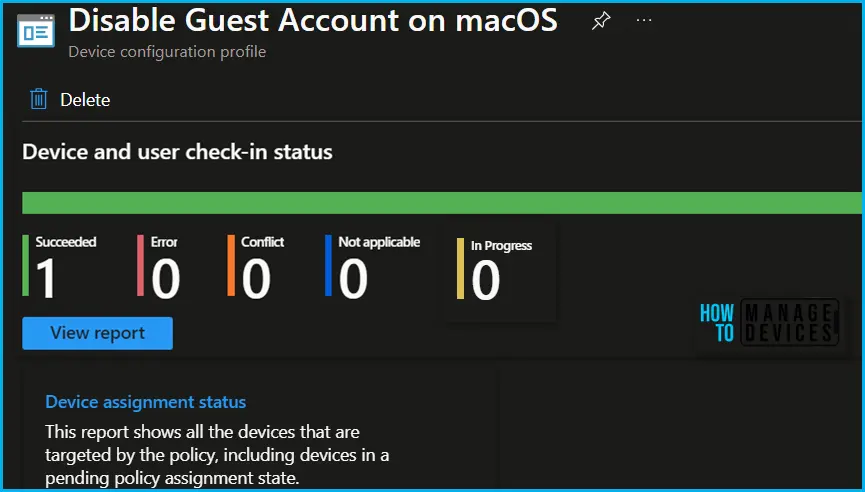 Disable Guest Account on macOS using Intune Fig.7