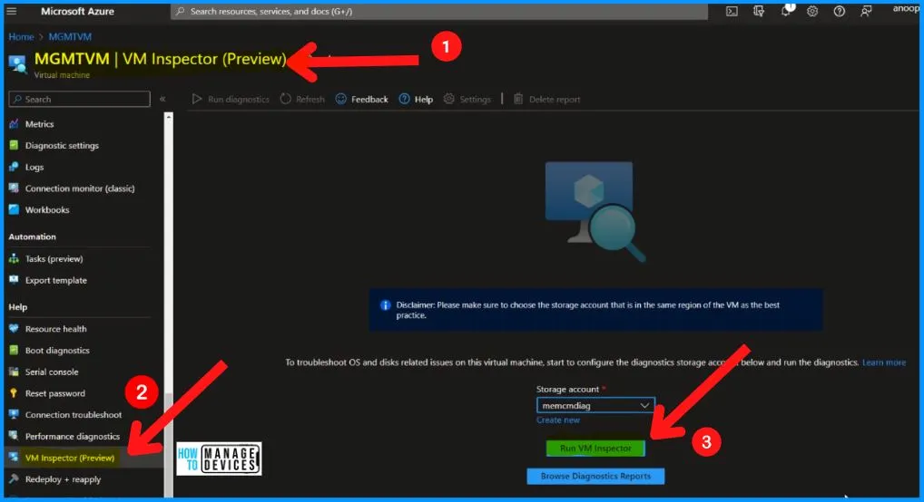 Azure VM Inspector Tool for Troubleshooting Issues of Virtual Machines - Fig.3