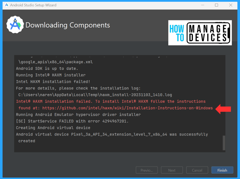 Setting up an Android Virtual Device for Intune Deployment Testing Fig: 14