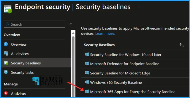 Update Security Baselines for Microsoft 365 Apps from Intune Fig.2