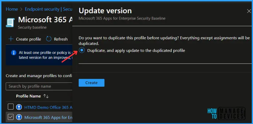 Update Security Baselines for Microsoft 365 Apps from Intune Fig.4