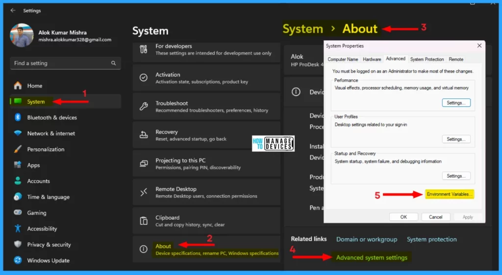 Various Ways to Set up Environment Variables on Windows 11 - Fig. 2