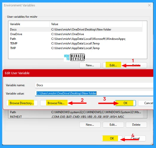 Various Ways to Set up Environment Variables on Windows 11 - Fig. 12