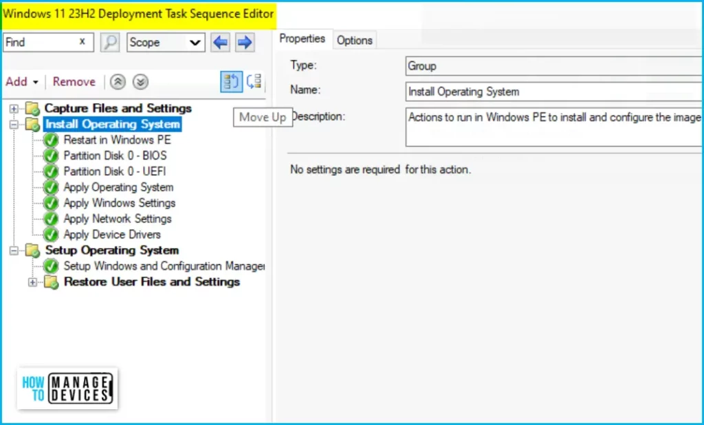 Inject Drivers, Settings - Edit Windows 11 23H2 Task Sequence