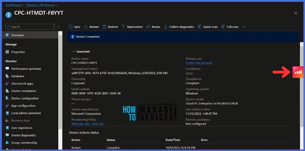 Manage Microsoft Intune devices using ControlUp Enrich Fig.3