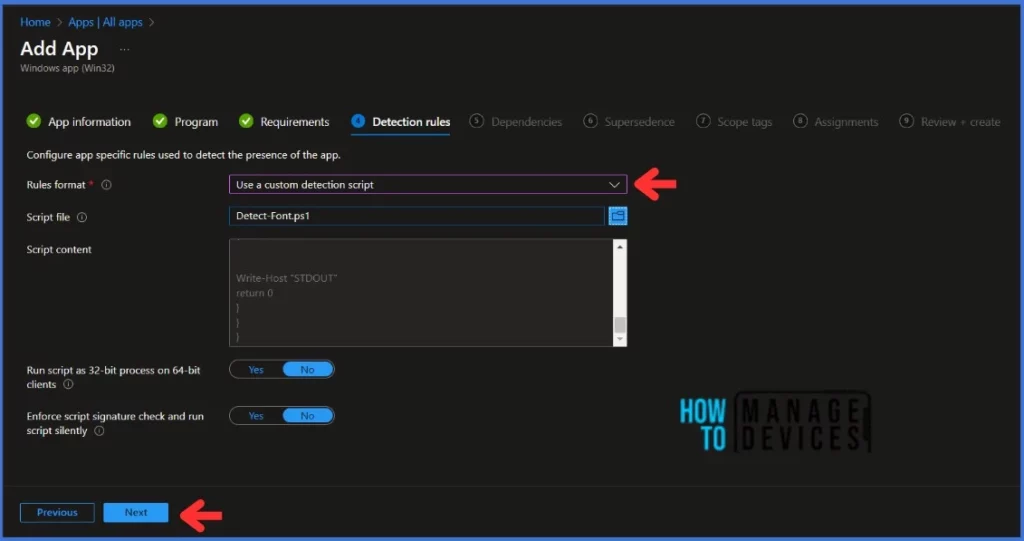 Install Fonts on Windows Devices using Intune: Win32 App Method. Fig. 14