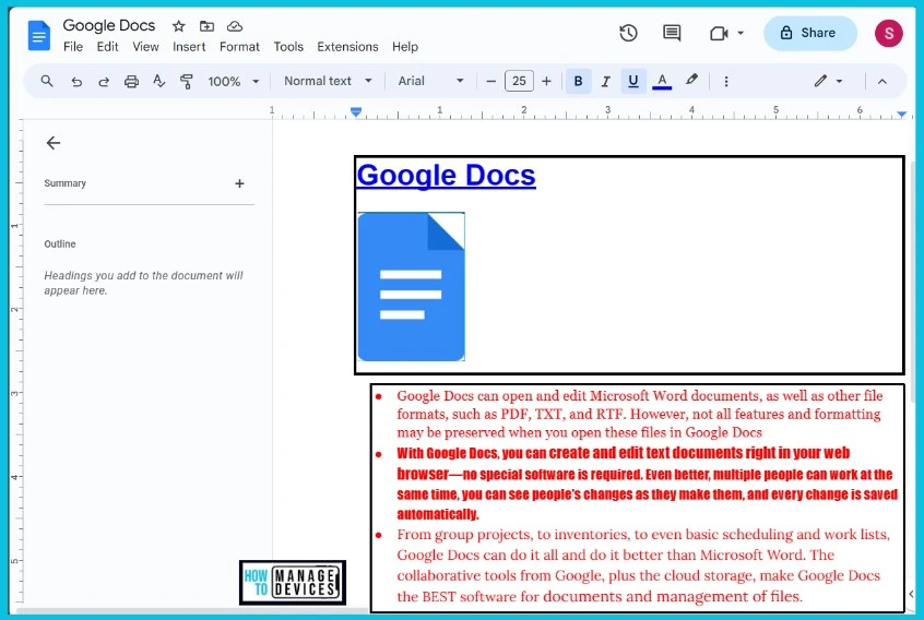 How to Use Google Docs Desktop App - fig.15