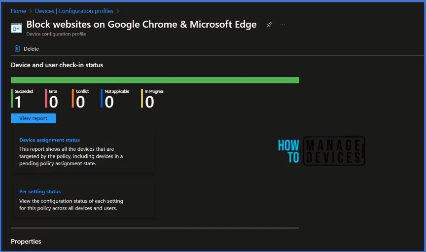 How to Block URLs on Google Chrome and Microsoft Edge using Intune Fig. 12