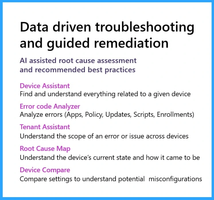 5 Top Intune AI-Driven Troubleshooting and Remediation - Fig. 1 Creds to Microsoft