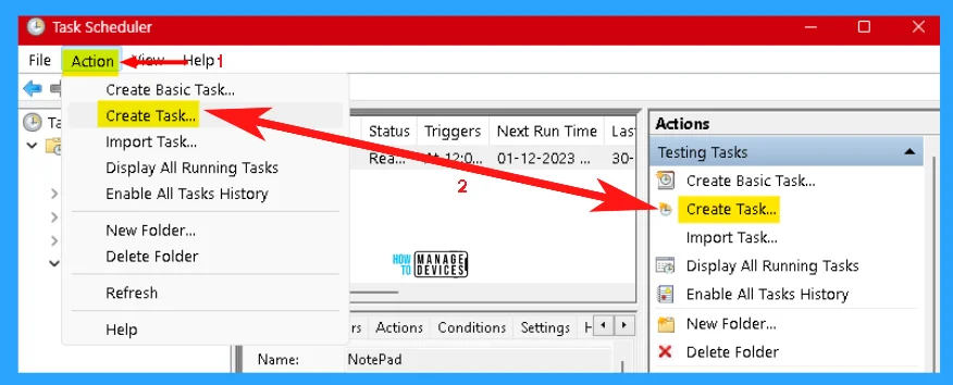 How to Create a Task Scheduler to Perform Actions in Windows 11 - Fig. 12