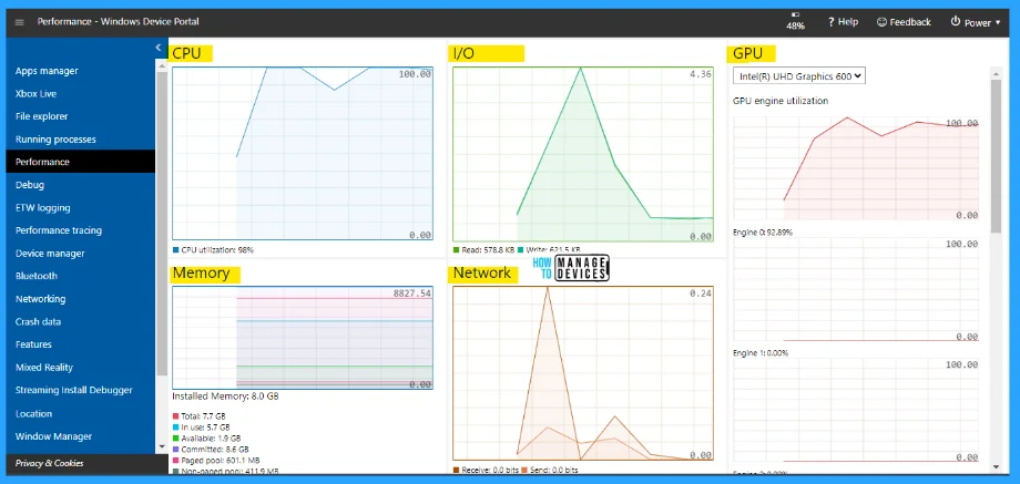 An Overview of Windows Device Portal in Windows 11 - Fig. 16