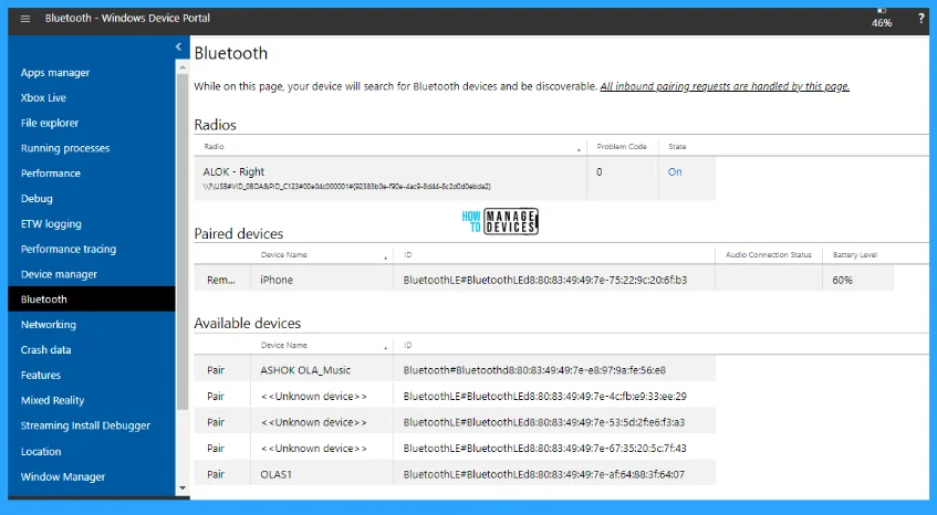 An Overview of Windows Device Portal in Windows 11 - Fig. 20