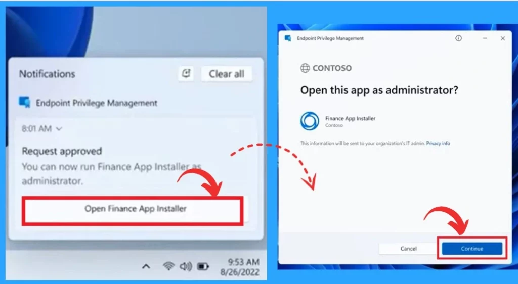 Intune EPM Support Approve Scenario Explained 6 Intune EPM Support Approve Scenario Explained- Fig.6 Creds to Matt Call, Eric Schreiber, and Laura Arrizza Microsoft