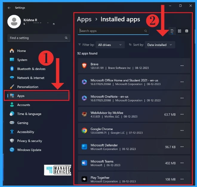 Manage App Settings options in Windows 11- Fig.4