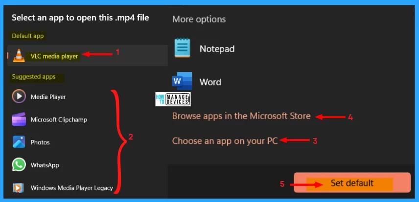 How to Configure Default Apps in Windows 11 - Fig. 6