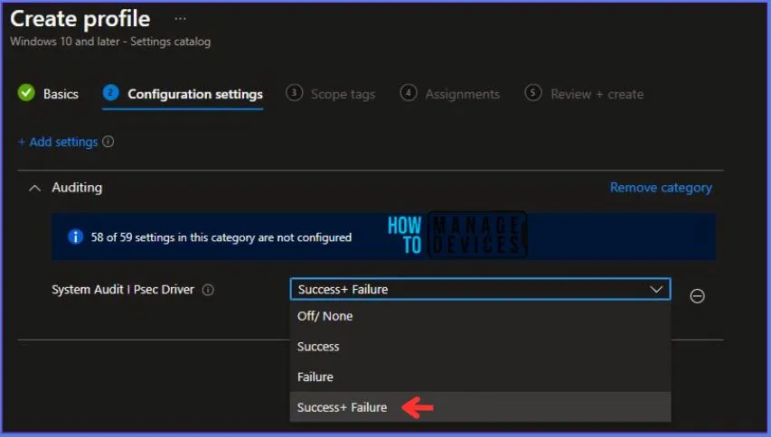 Deploy Intune Audit IPsec Driver Policy Fig.6