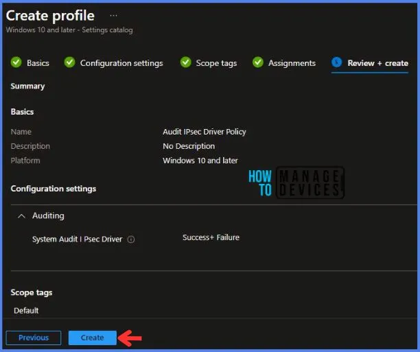 Deploy Intune Audit IPsec Driver Policy Fig.8