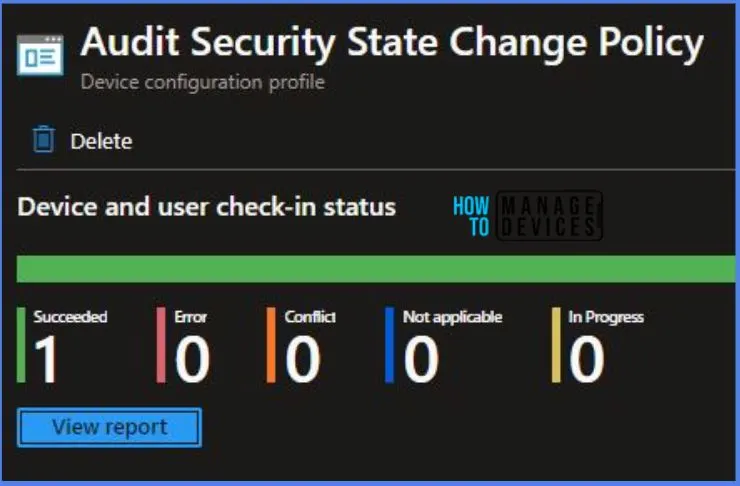 Create Intune Audit Security State Change Policy Fig.9