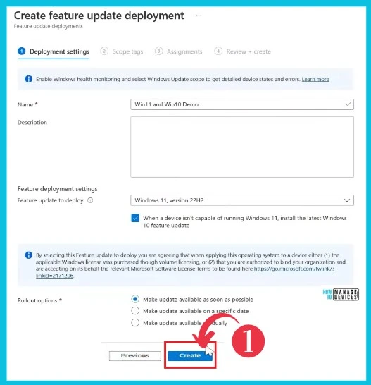 New Feature Update Policy option in Intune - Fig.3 - Angie Microsoft