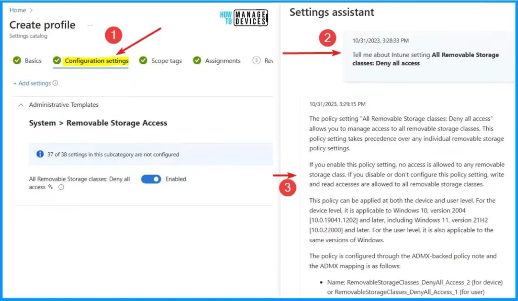 Create New Intune Policy using Copilot - Fig.3 - Creds to Scott Duffey Microsoft
