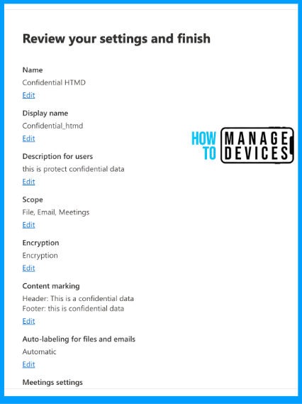 Create Sensitivity Labels in Microsoft 365 to Protect Corporate Data Fig: 12