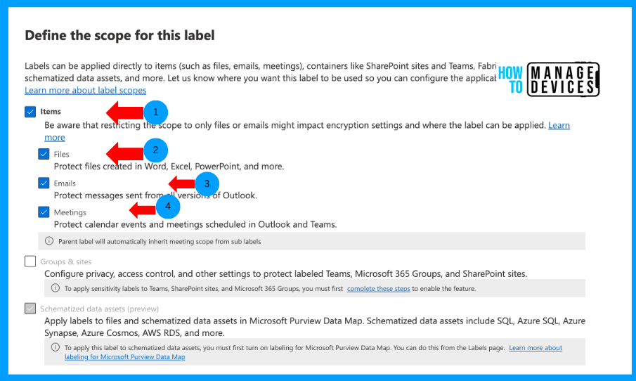 Create Sensitivity Labels in Microsoft 365 to Protect Corporate Data Fig: 4