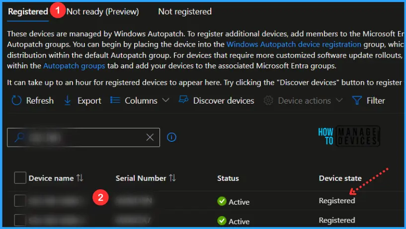 Restore Excluded Devices from Windows Autopatch Service Fig.4