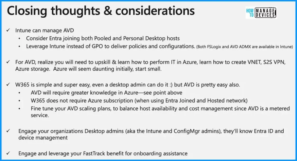 Differences between W365 Cloud PC and AVD Cloud VDI - Fig.4 - Creds to Eric Orman Microsoft