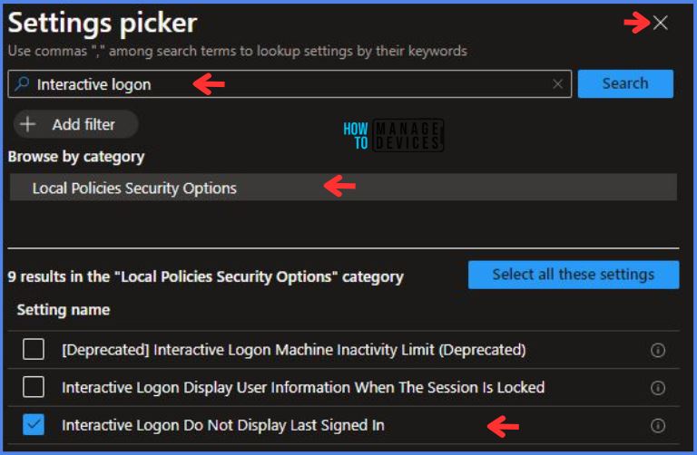 Intune Policy to Enable Interactive Logon Don't Display Last Signed-in Fig.5