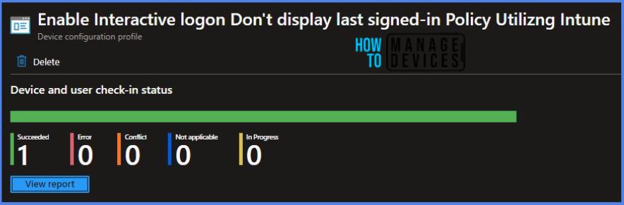 Intune Policy to Enable Interactive Logon Don't Display Last Signed-in Fig.9