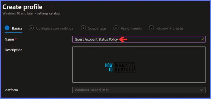 Guest Account Status Policy with the help of Intune Fig.3