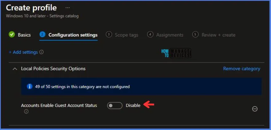 Guest Account Status Policy with the help of Intune Fig.6