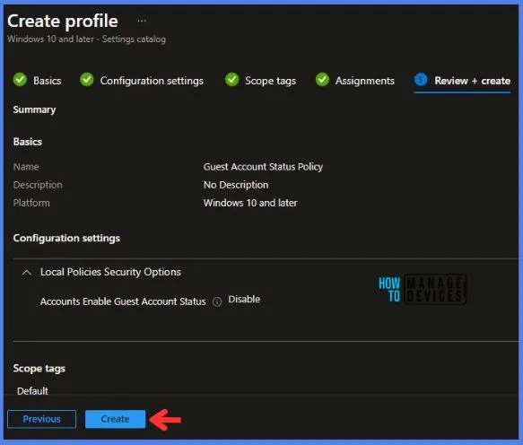 Guest Account Status Policy with the help of Intune Fig.8